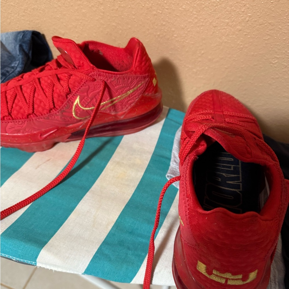 Nike  Red Athletic Shoes